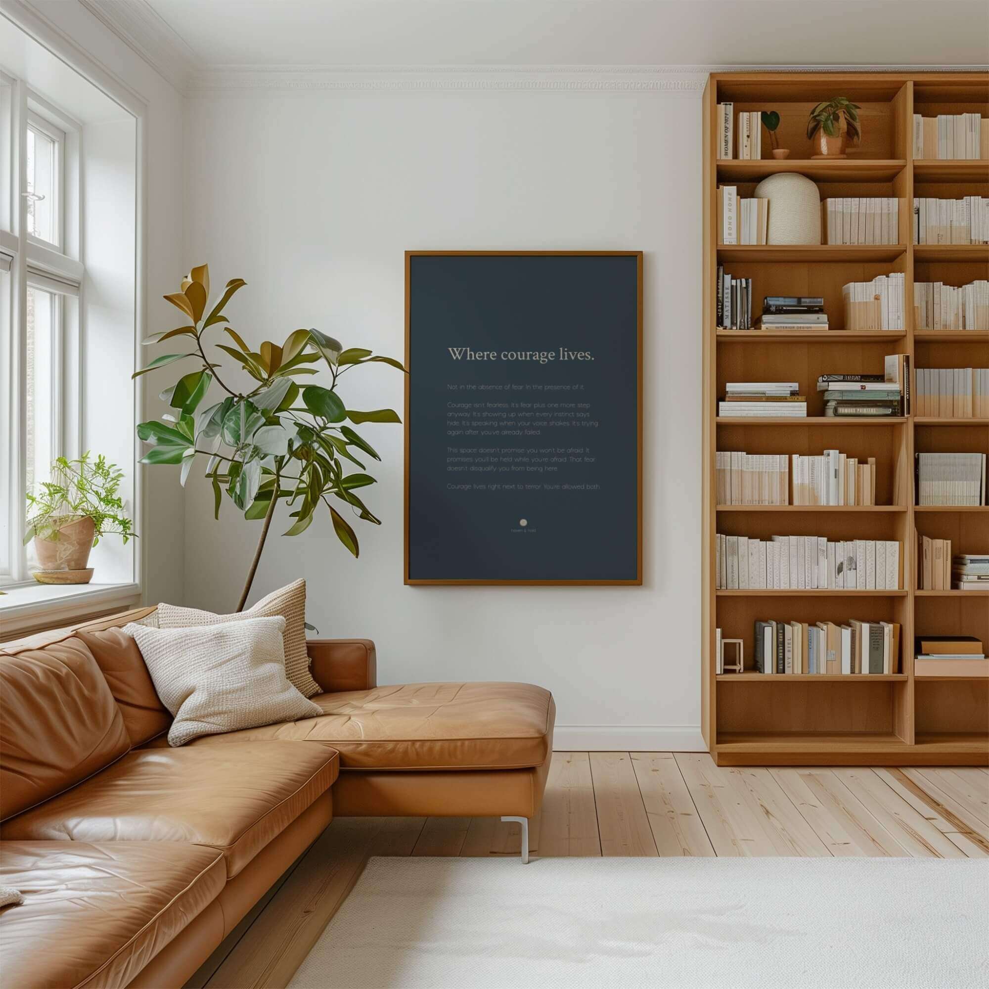 Living Room Wall Art Collection — Minimalist Quote Prints by Haven and Hold