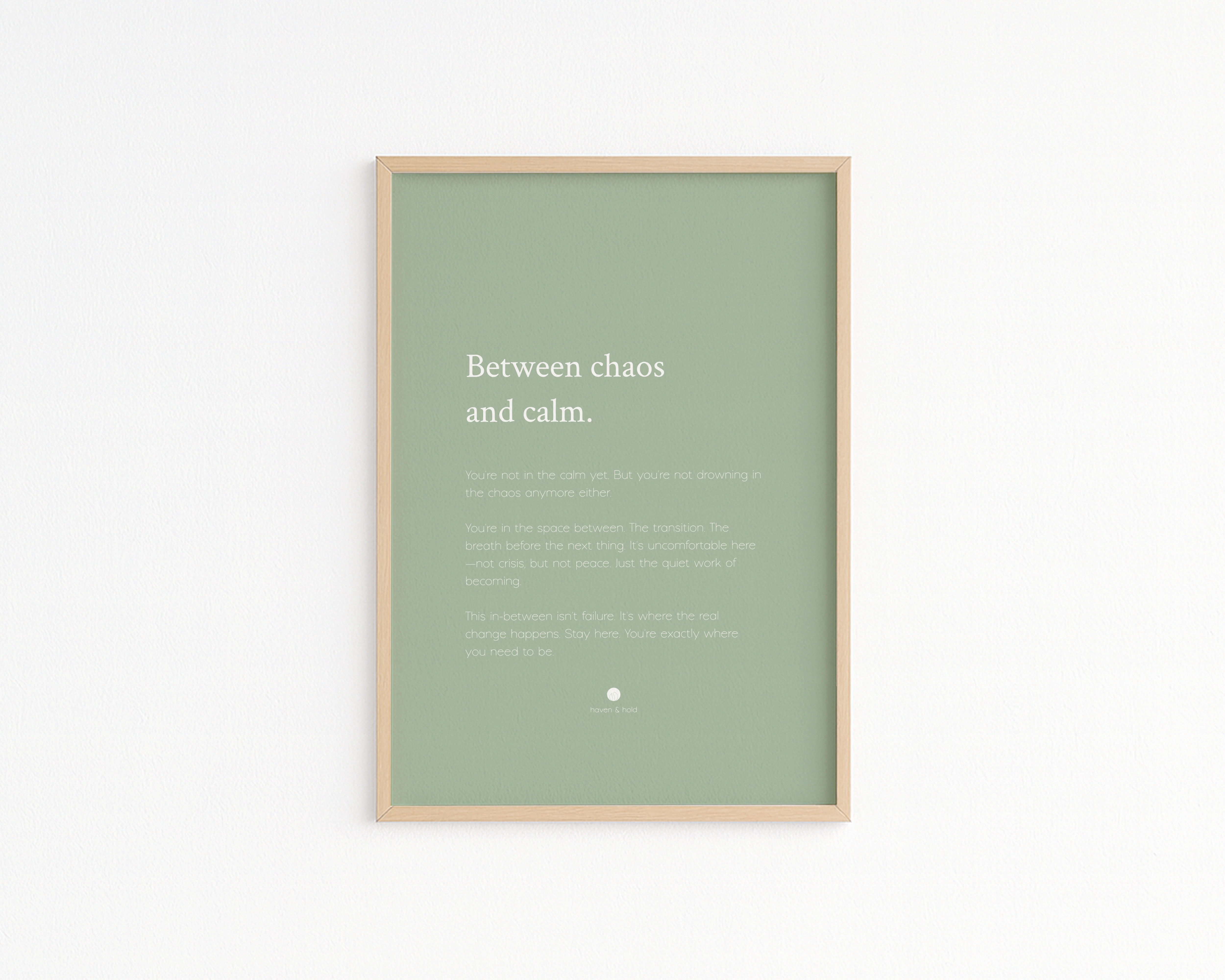 Between Chaos and Calm • Digital Download