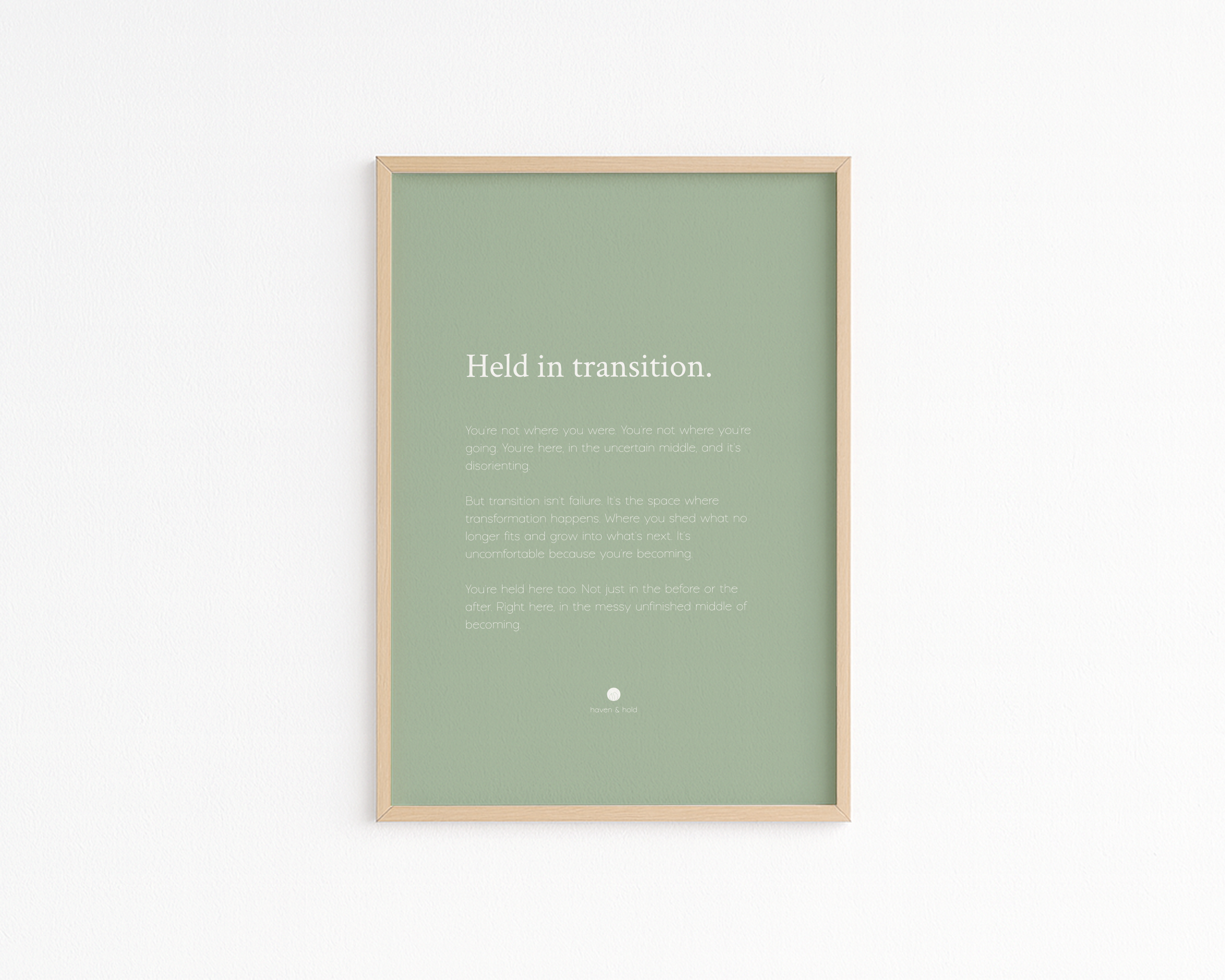 Held in Transition • Premium Art Print • Ready to Frame
