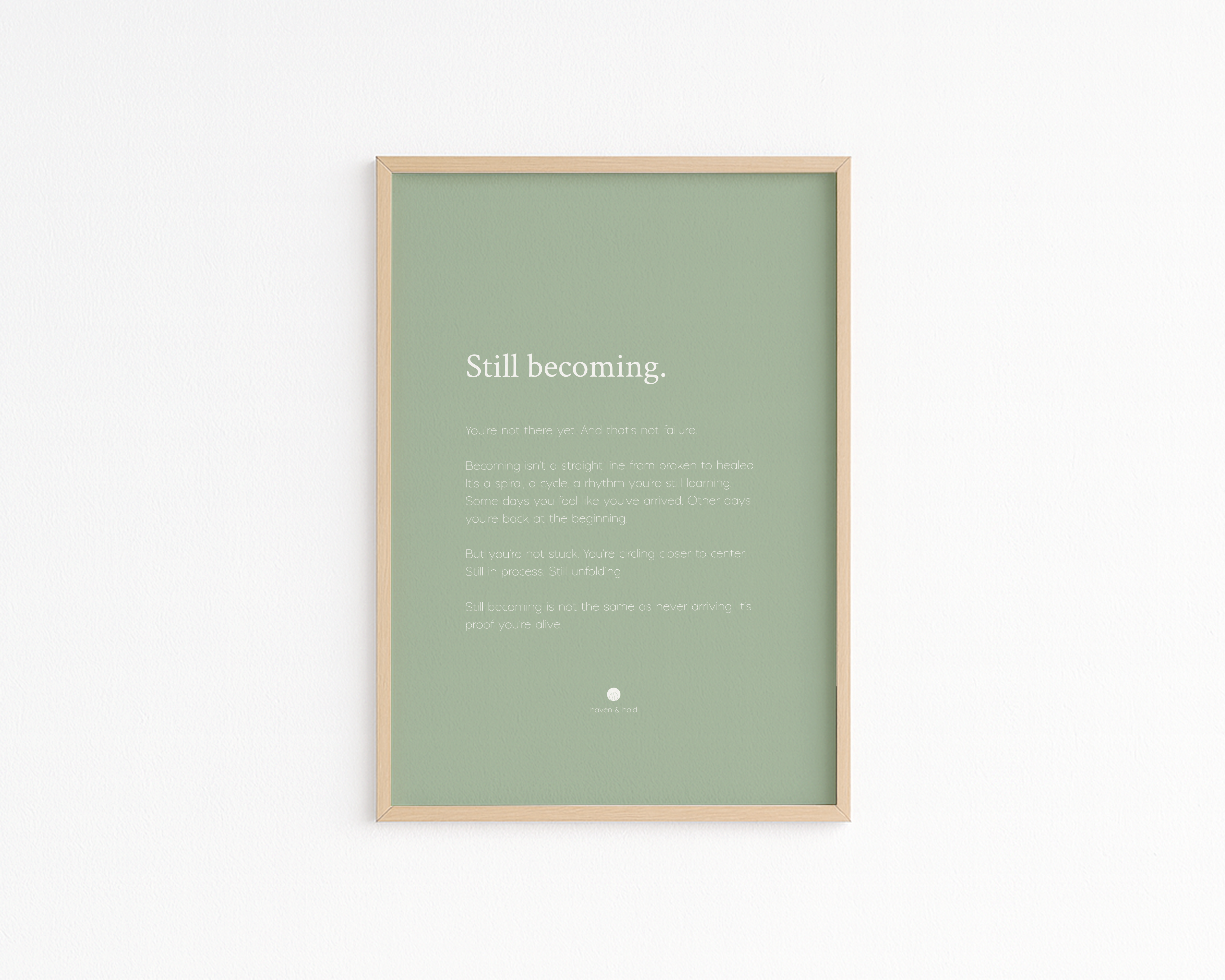 Still Becoming • Premium Art Print • Ready to Frame