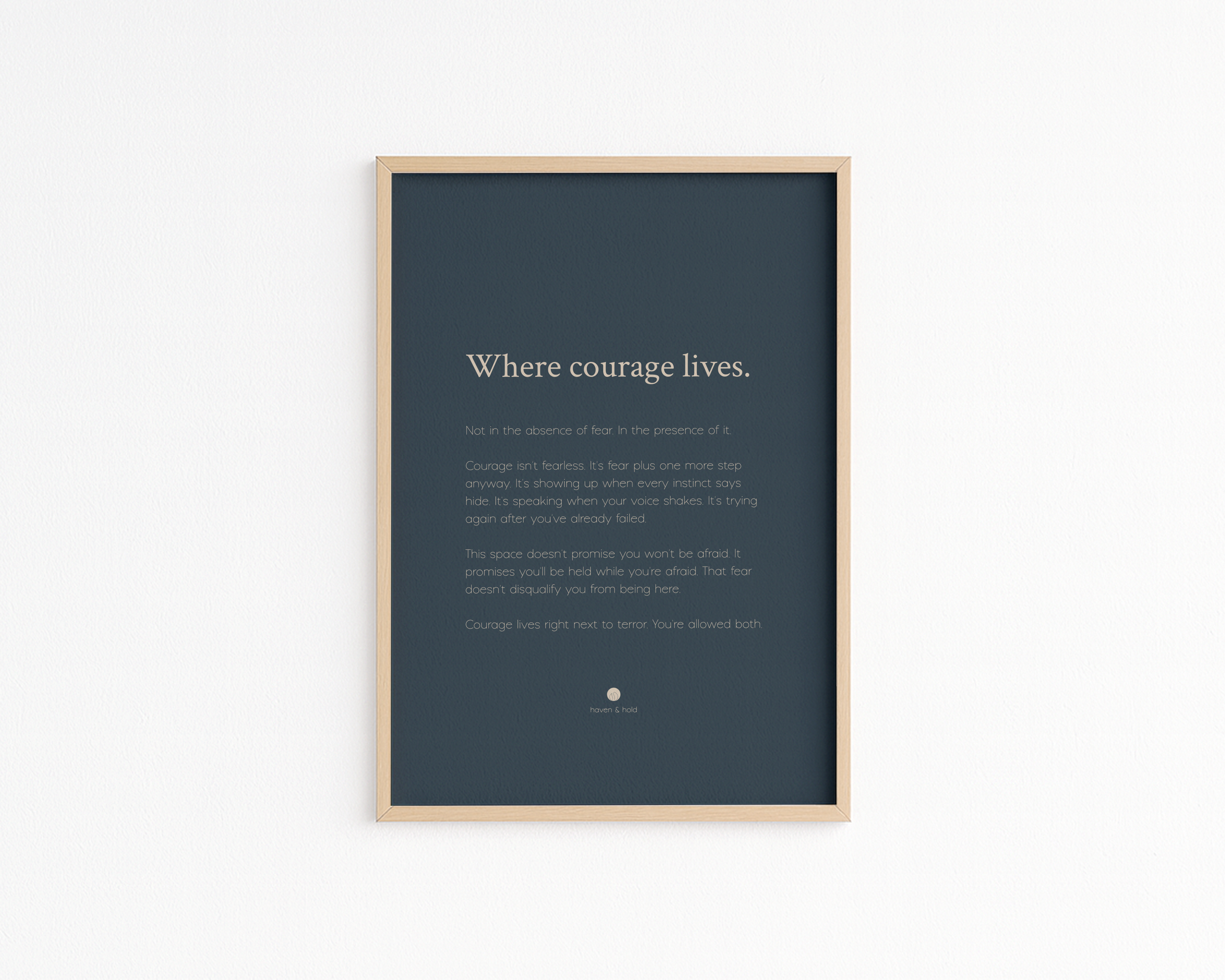 Where Courage Lives • Premium Art Print • Ready to Frame