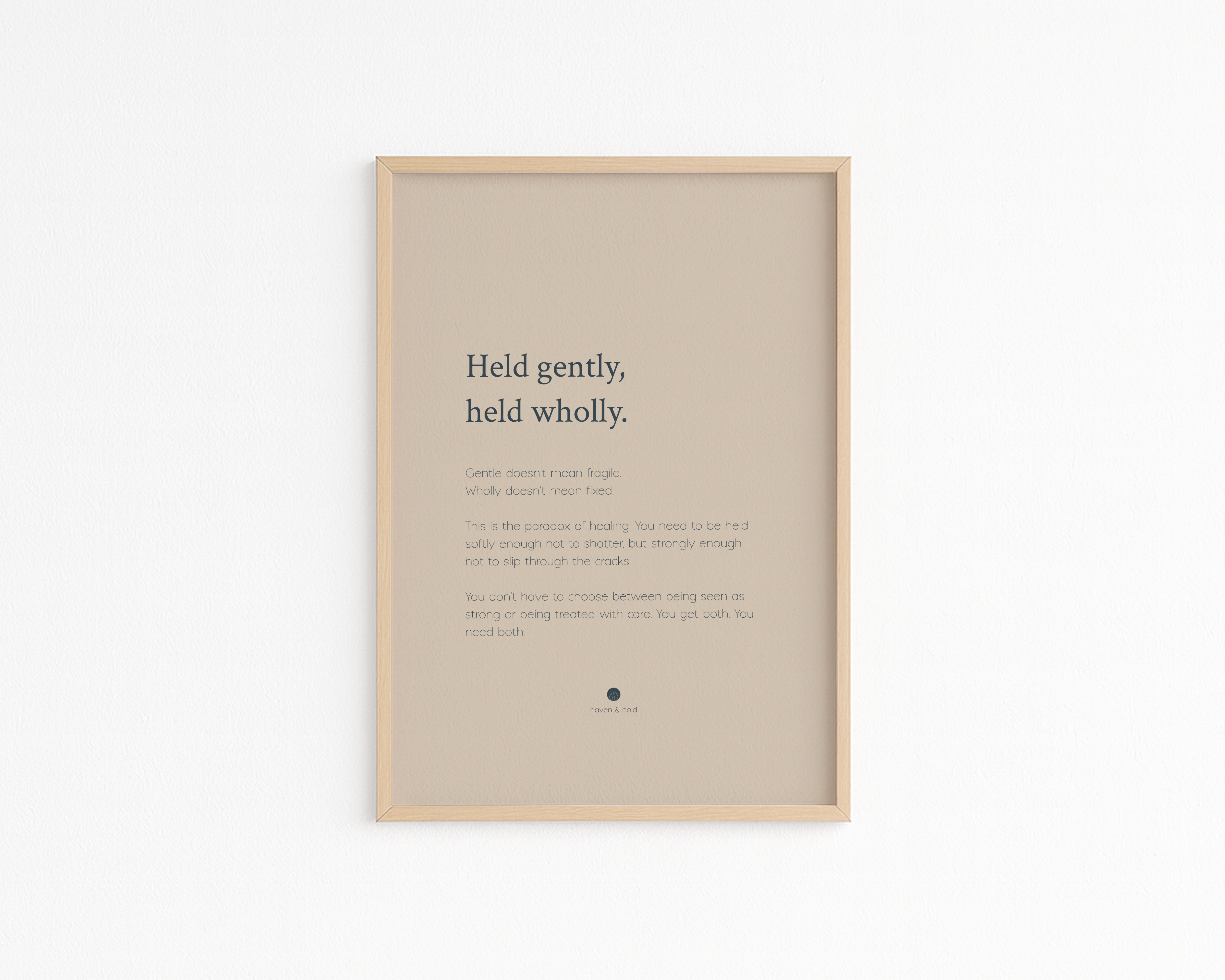 Held Gently Held Wholly • Digital Download