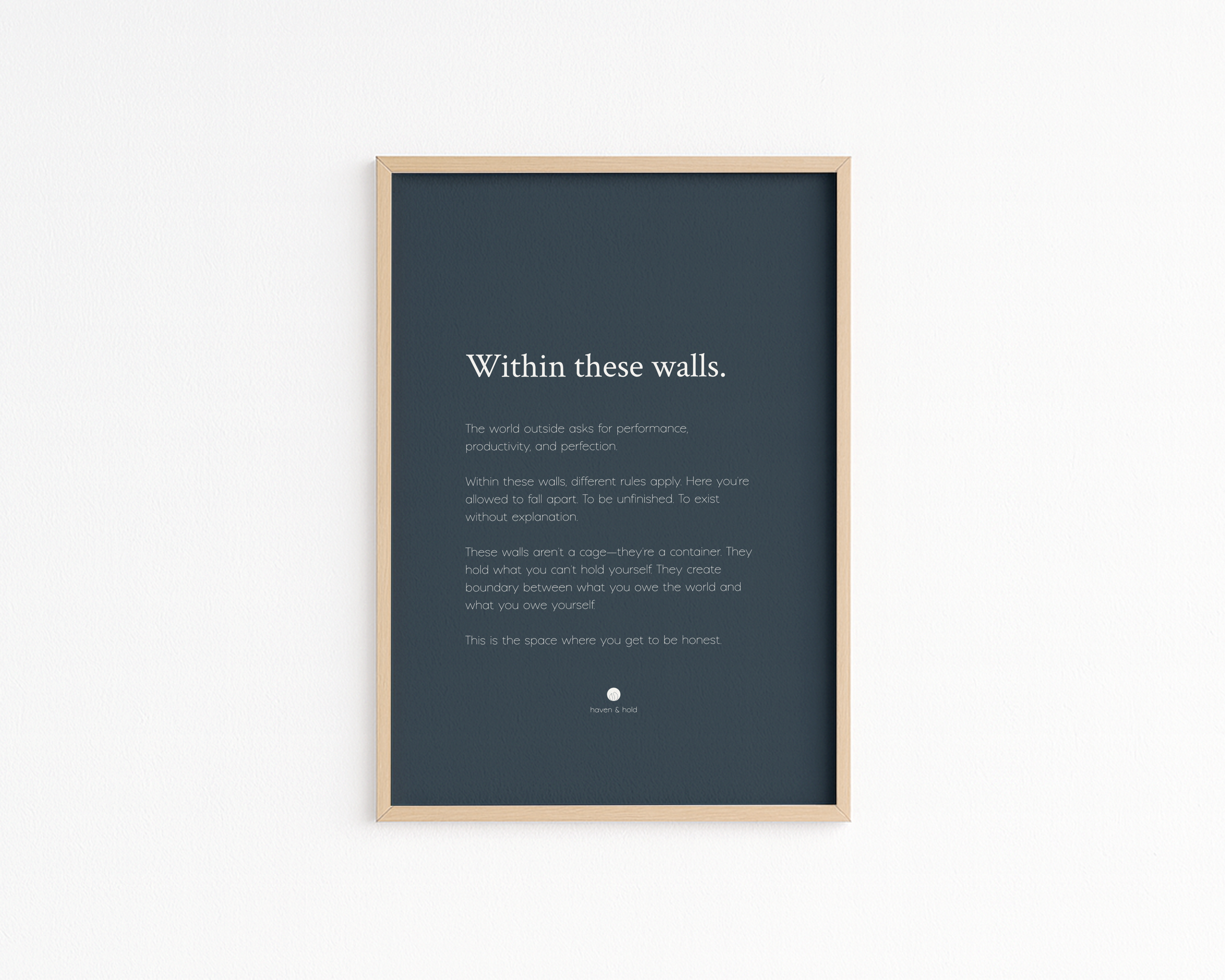 Within These Walls • Premium Art Print • Ready to Frame