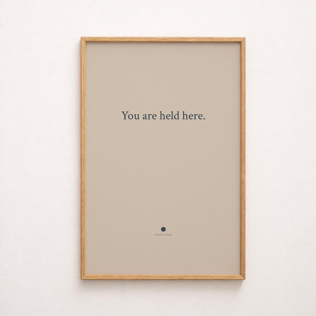 you are held here quote only print video