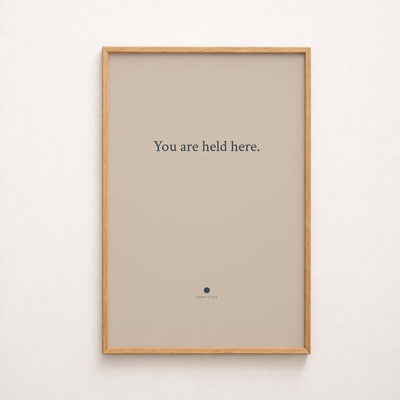 you are held here quote only print video