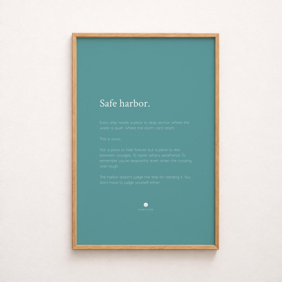 safe harbor print video