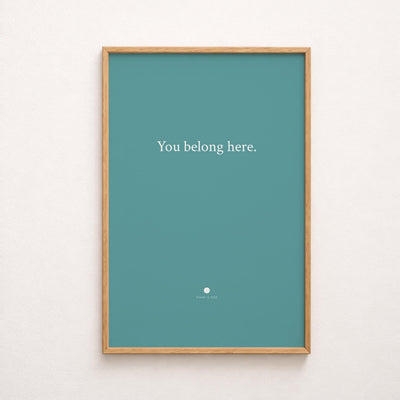 you belong here quote only print video