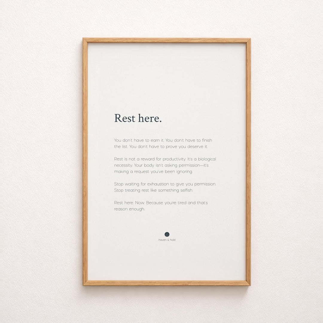 rest here print video