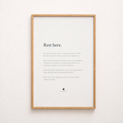 rest here print video
