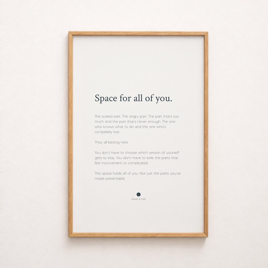 space for all of you print video