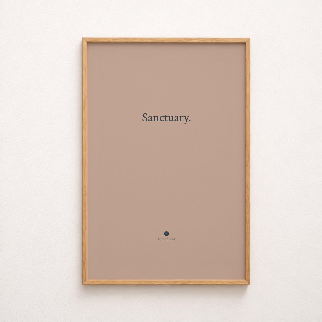 sanctuary quote only print video