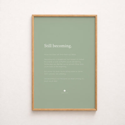 still becoming print video