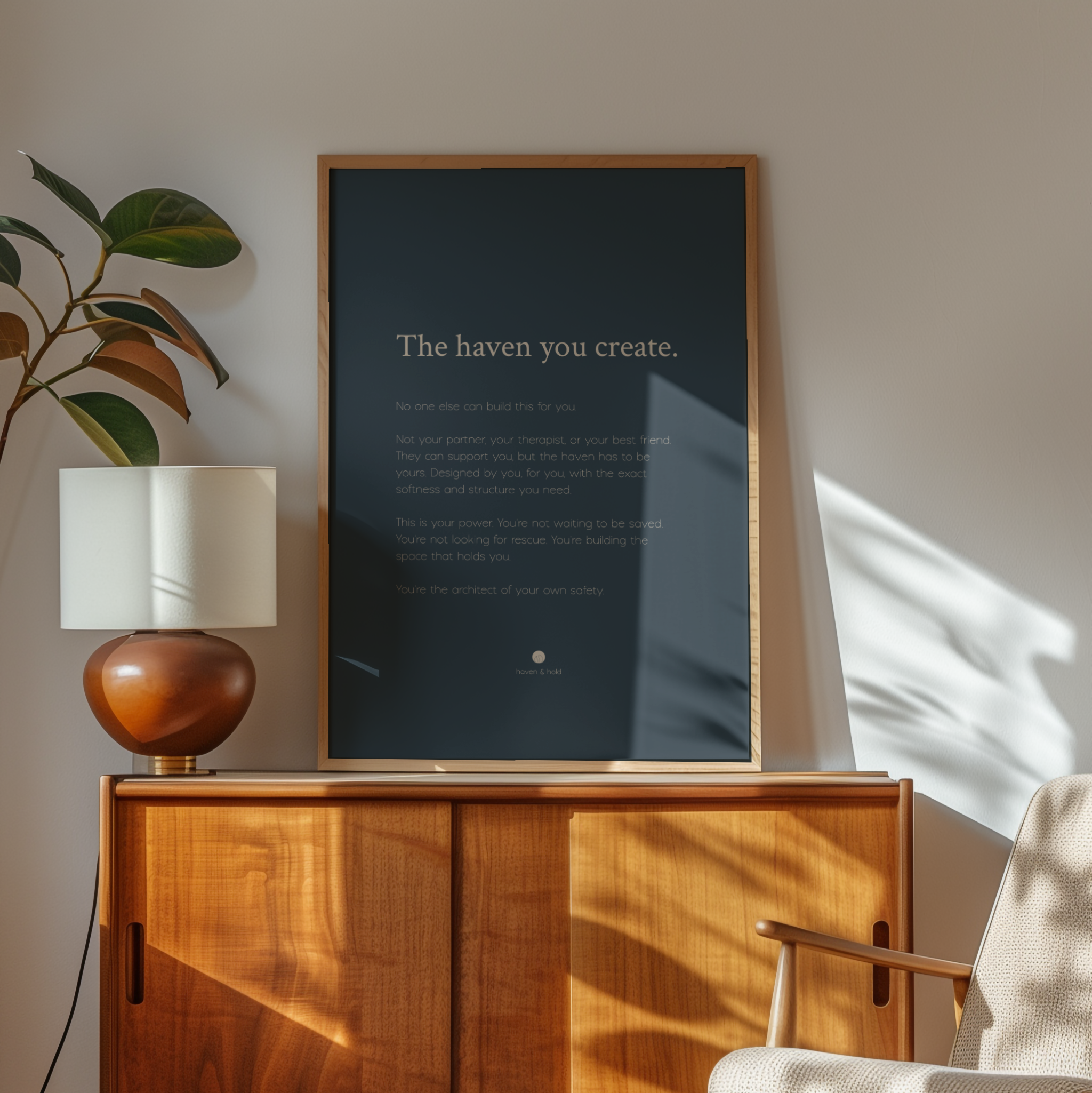 The Haven You Create • Premium Art Print • Ready to Frame
