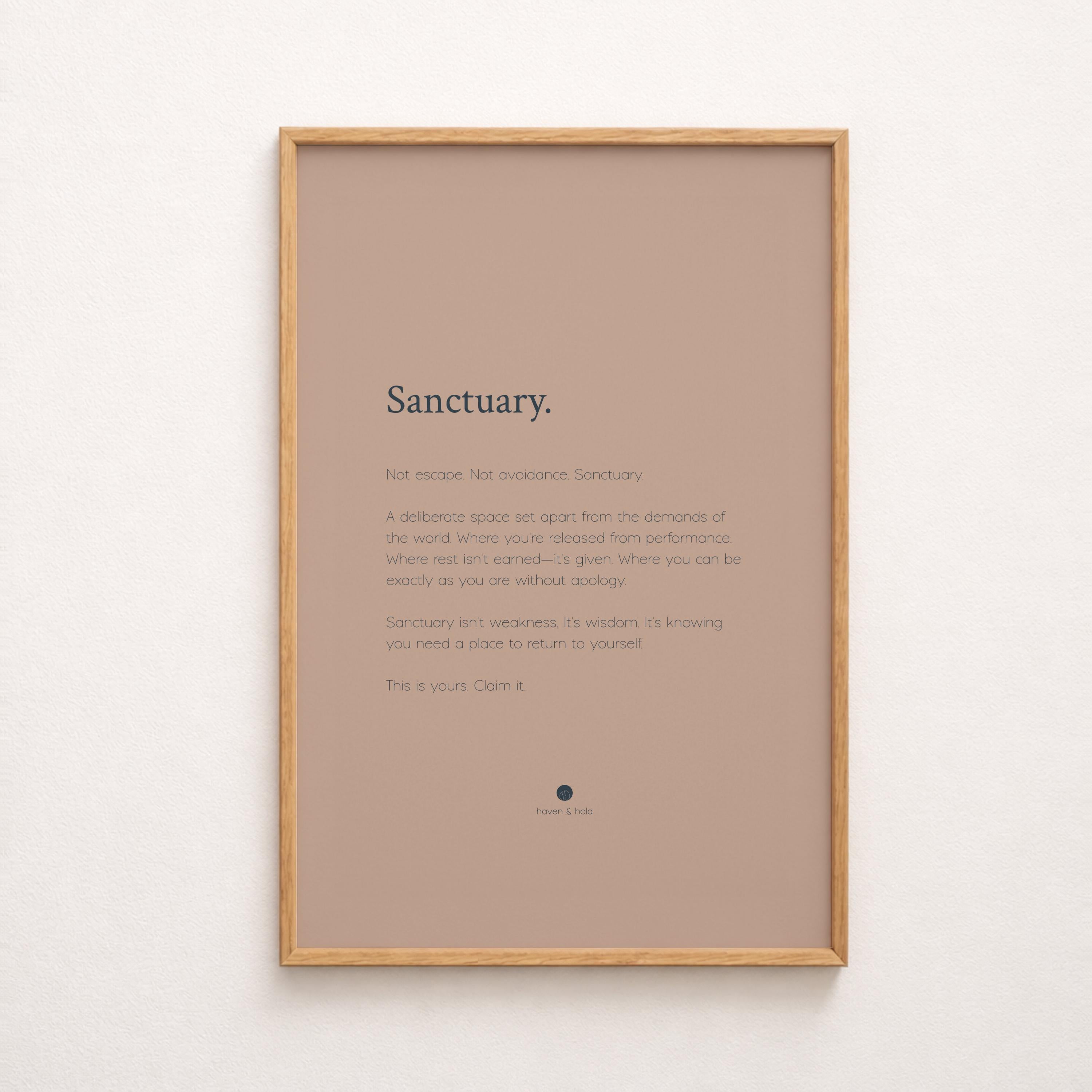 sanctuary framed print hero